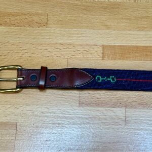 Women’s Needlepoint Leather Belt